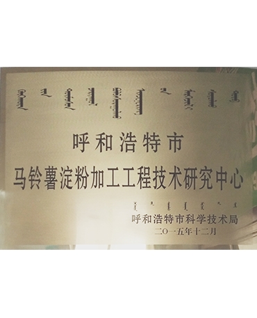 馬鈴薯淀粉加工工程技術(shù)研究中心